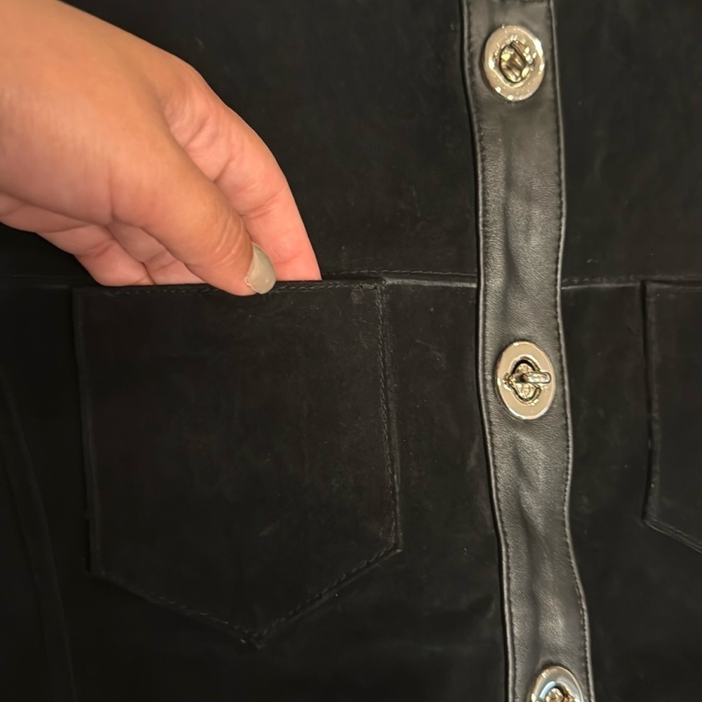 ESCAPADE BLACK JACKET WITH BUTTON DETAIL SIZE M - Picture 3 of 11